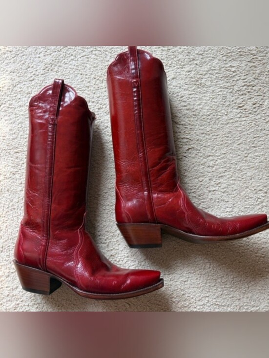 Lucchese Shoes - ISO Lucchese Women’s Red Western Knee-High Leather Boots